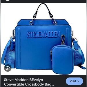 Steve madden blue crossbody bag